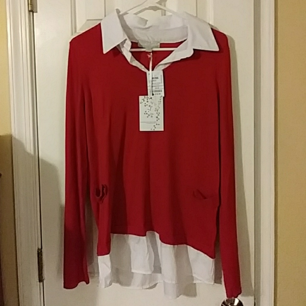 Red blouse